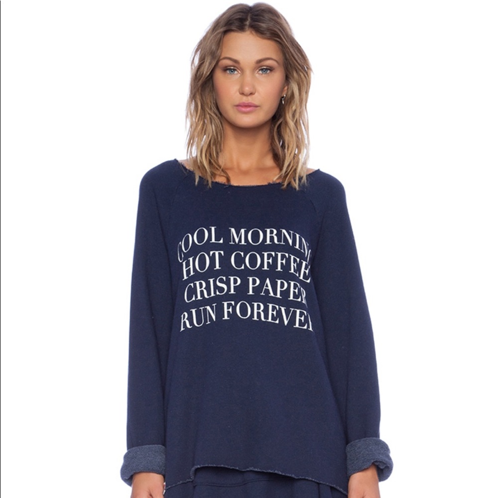Wildfox Run Forever Sweatshirt in Oxford